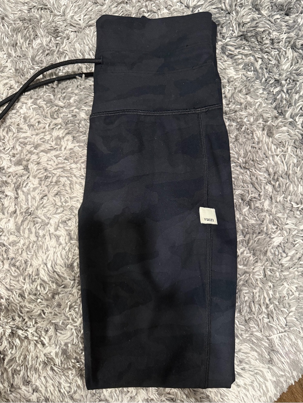 Vuori Kids Black Camo Leggings